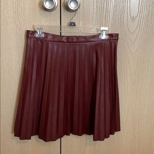 J crew leather skirt